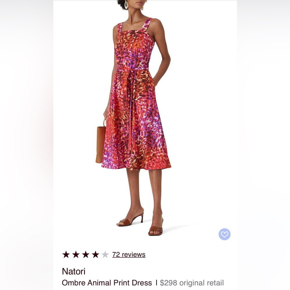 Natori ombre animal print dress
